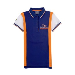 A large number of custom-made women's short-sleeved polo shirts Order contrast color chest patch equestrian festival Contrast color shirt side polo shirt supplier P1423 A large number of custom-made women's short-sleeved polo shirts Order contrast color chest patch equestrian festival Contrast color shirt side polo shirt supplier P1423